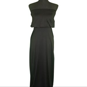 Susana Monaco Black Strapless Maxi Dress